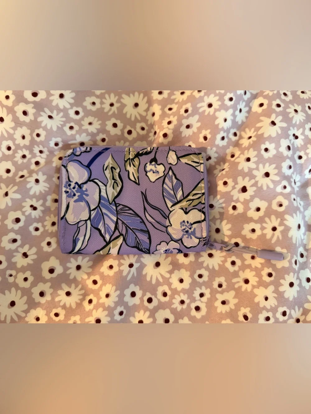 Vera Bradley Lilac Floral Zip Wallet